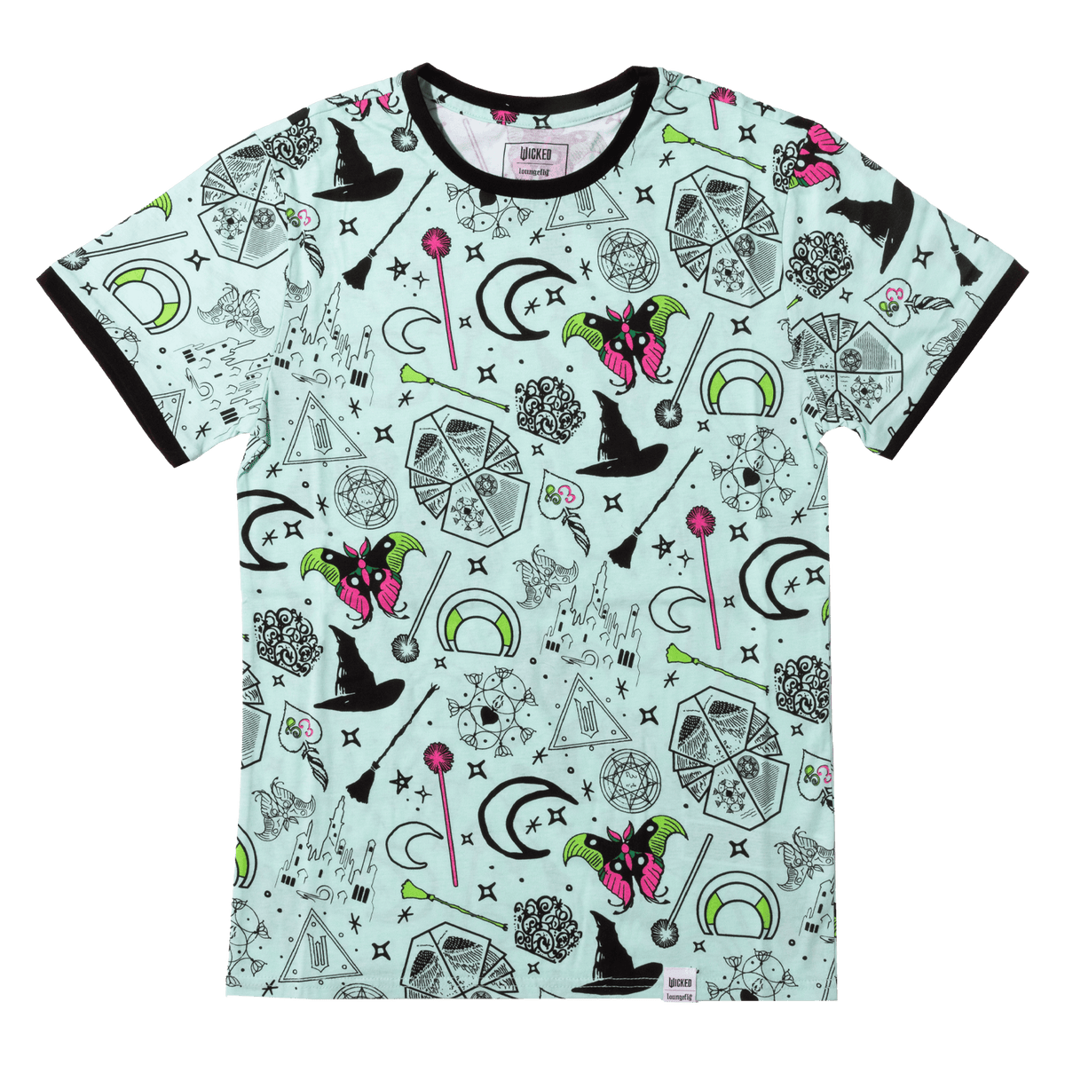 wicked elphaba & glinda all-over print unisex tee