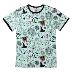 wicked elphaba & glinda all-over print unisex tee